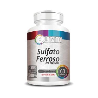 Imagem de Sulfato Ferroso Alto Teor de Ferro IDR 200% 60 Cápsulas 500mg - Flora 
