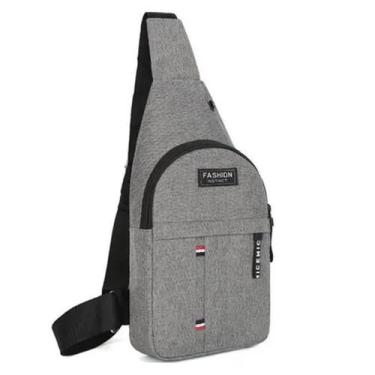 Imagem de Mochila Bolsa Pochete Bolsinha Transversal Moto Camping Com Sáida para