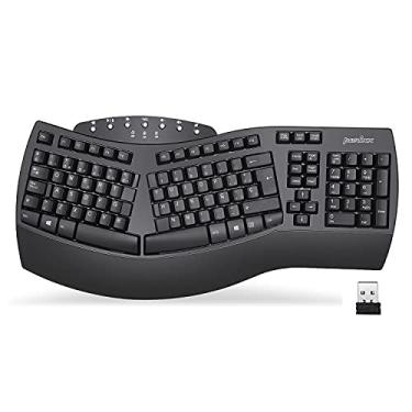 Imagem de Perixx PERIBOARD-612B ES - Teclado Inalámbrico RF com divisões, sistema Dual y Bluetooth 4.0, Compatível com Windows 10 y macOS - QWERTY Español, Preto