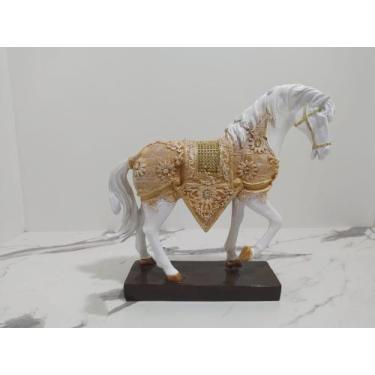 Imagem de imagem Cavalo Estatueta 27 cm em Resina decoração - acaryart, branco e