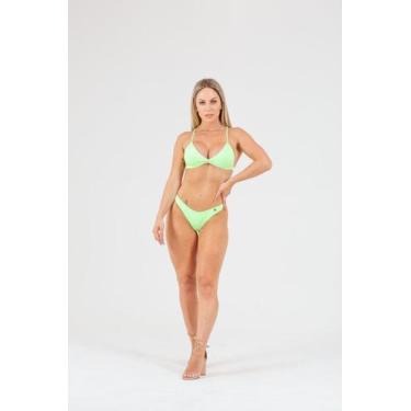 Imagem de Calcinha asa delta lisa fio duplo pl-ca15/l - PURO LUXO, M, Verde neon