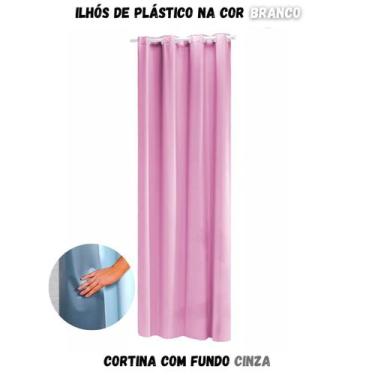 Imagem de Cortina Blackout para Sala ou Quarto PVC (plástico) UMA FOLHA Rústica 