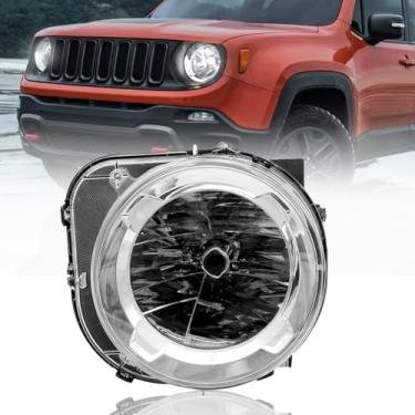 Imagem de LEAVAN Farol para Jeep Renegade 2015-2018, Halogênio, Lado do Passageiro, Impermeável
