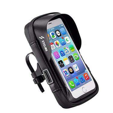 Imagem de Bolsa giratória de 360° para celular com suporte de bicicleta à prova d'água e capa para celular com tela sensível ao toque para iPhone XS Max 8 X Moto G8+ G7 G6 E6 Z4 Galaxy S20 S10 Plus S9 Note 10 A50 LG G8 ThinQ
