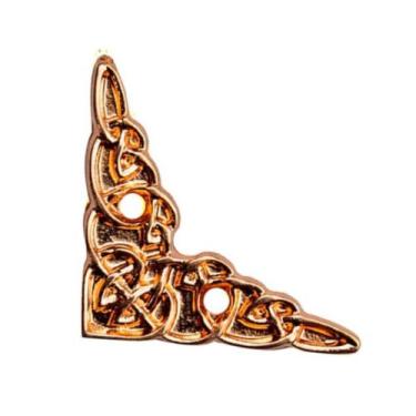 Imagem de Cantoneira Coração Metal Decoração P/ Caixas Espelhos 4 Peças - Metall