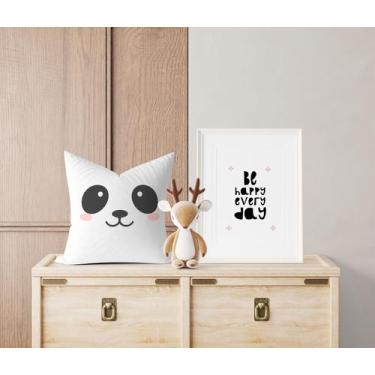Imagem de Almofada com enchimento Infantil Panda Rosto - Core Decore