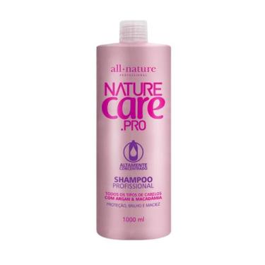 Imagem de Shampoo Nature Care Pro, Óleo Argan e Madadâmia Proteção Brilho e Maci