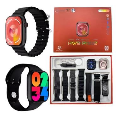 Imagem de Smartwatch HW9 Pro Max, Para Homens e Mulheres, Recebe Notificações e 