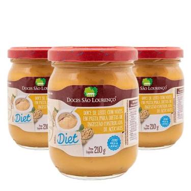 Imagem de Doce de Leite com Nozes Diet SÃO LOURENÇO 210g (3 und)
