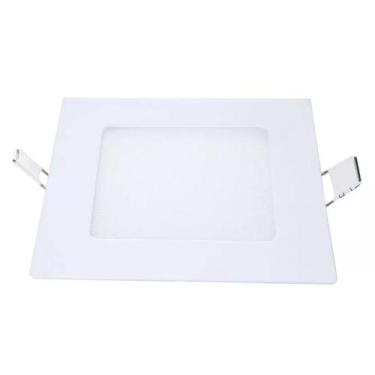 Imagem de Painel de Led Avant Alumínio embutido Quadrado 12x12cm 6W Bivolt, 4000