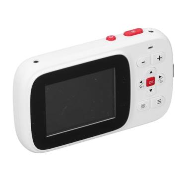 Imagem de Câmera Digital, Câmera Selfie Compacta 2,5K Zoom 16x um 72MP Bateria de Longa Duração Anti-vibração para Vlog de Viagens (Branco)