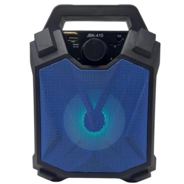 Imagem de Bass Rockers Alto-falante Bluetooth com som HD, portátil, sem fio, até 6 horas de reprodução, emparelhamento TWS para casa/festa/ar livre/praia, aparelhos eletrônicos, presente de aniversário (azul)