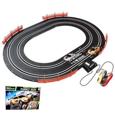 Imagem de Autorama Pista de Corrida Elétrica com 2 Carros, Controle Remoto, Circuito Oval 1.8M