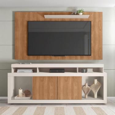 Imagem de Rack Painel Para Tv 65 Polegadas Life Marrom Caemmun