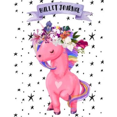 Imagem de Bullet Journal: Unicorn - 160 pages - 8.5 x 11 - Perfect for Beginners - Soft glossy Cover - Dot point - bullet journal - dot grid - planner - planning - organizer - journal - Bujo - Unicorns