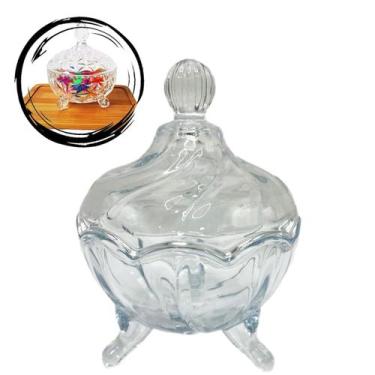 Imagem de Potiche Decorativo Cristal Baleiro Bomboniere Espiral 12Cm - Tesla Sto