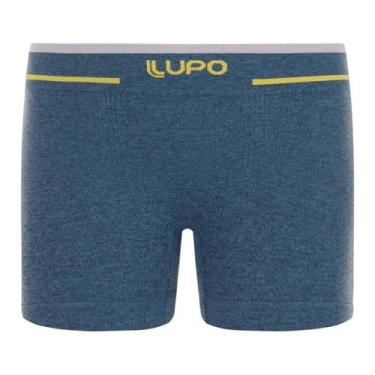 Imagem de Cueca Lupo Boxer Microfibra Sem Costura Infantil 137-010, Azul, M