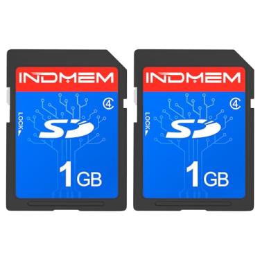 Imagem de Cartão SD 1GB (pacote com 2) Cartões de memória Flash Classe 4 MLC Stanard Cartões digitais seguros Cartões de câmera, 1 GB (2 peças)