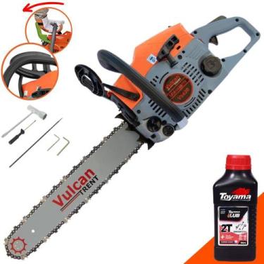 Imagem de Motosserra Á Gasolina Vulcan VS-620 Motor 2T 62cc 4HP 11.000RPM Com Sa