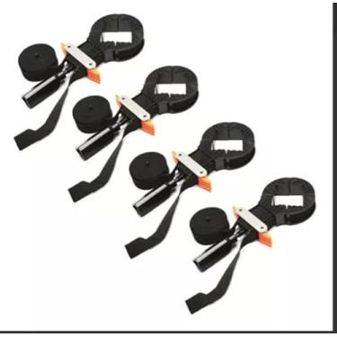 Imagem de Grampo de Aperto Rápido com Tensor de Fita 4 Metros Charbs (KIT COM 04 UN)