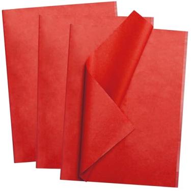 Imagem de Bobobag 125 Folhas De Papel De Seda Vermelho 20" X14" A Granel Para Sacolas De Presentes, Papel De Embrulho, Natal, Casamentos, Chás De Aniversário, Artesanato, Decoração De Lembrancinhas De Festa