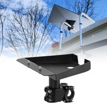 Imagem de SUNPIE Suporte de escada para trailer compatível com padrão Starlink Gen 3, suporte Starlink RV barra horizontal de 0,8 a 1,17 polegadas, kit de mastro para rack de teto iate campista