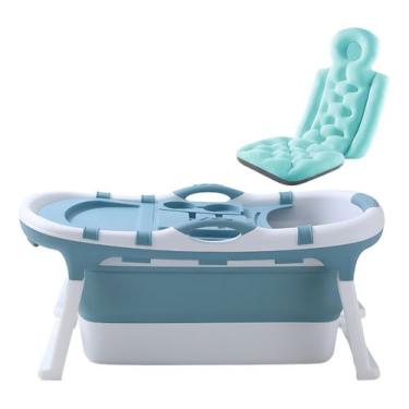 Imagem de Banheira Dobrável Spa Adulto 190 Litros C/ Almofada De Banho - Tibaby,