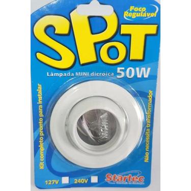 Imagem de Kit 10 Spot Mini Dicroica Olho de Boi Lindo Embutir Redondo Para Lampa