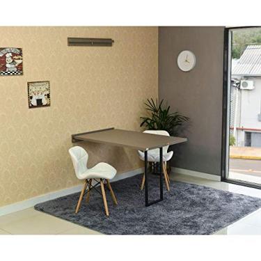 Imagem de Conjunto de Mesa Dobrável Retrátil 120 x 75 Volpi + 2 Cadeiras Slim - Branca