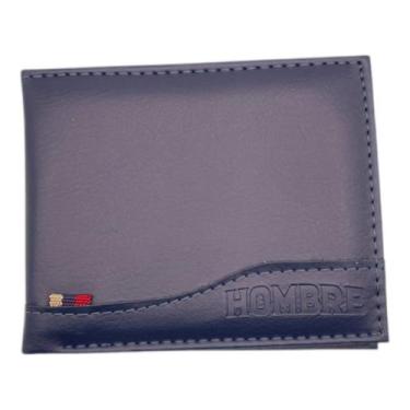 Imagem de Carteira Masculina Slim material sintético Minimalista RFID 3 Cartões 