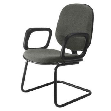 Imagem de Cadeira para Igrejas Evangélicas Diretor Interlocutor para Escritório Linha Uno Cinza
