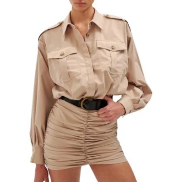 Imagem de Ronny Kobo Vestido feminino Alphonse, Caqui, P