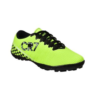 Imagem de Chuteira Society Infantil Treino Colada e Costurada - AAkids, Verde, 2