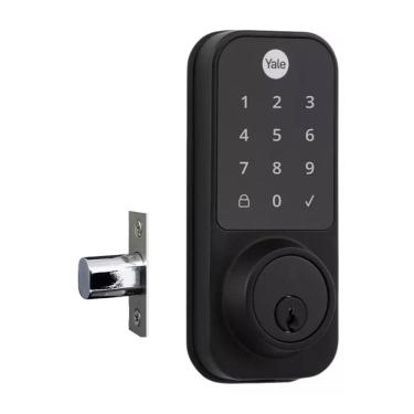 Imagem de Fechadura Digital YDD 120 Preta para porta Externa com Senha e chave