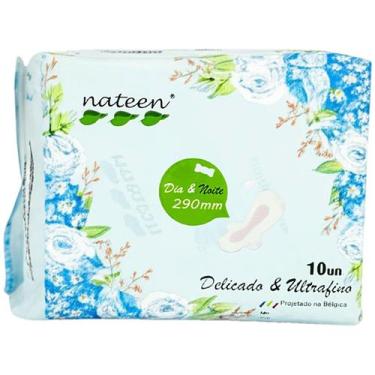 Imagem de Absorvente Higiênico com Abas Nateen Premium 290mm 10 unidades