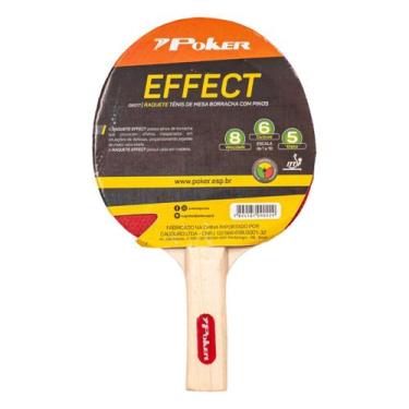 Imagem de Raquete Tênis de Mesa Ping Pong Borracha com Pinos Effect - Poker, 090
