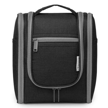 Imagem de Bolsa de higiene de viagem suspensa Narwey Cosmetic Organizer preta