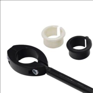 Imagem de Antena Corta Pipa Moto Retrátil Aço Inox Guidão - oem, Preto