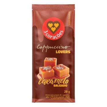 Imagem de Café Solúvel CAPPUCCINO TRÊS CORAÇÕES CARAMELO SALGADO SACHÊ - 3 Coraç