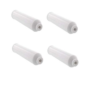 Imagem de CFS Pacote com 4 filtros em linha GAC de 25.4 cm x 5.1 cm – 1/10.2 cm T33 – Remove mau gosto e odor – Cartucho de filtro de substituição para toda a casa