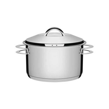 Imagem de Caçarola Tramontina Solar Funda Em Aço Inox Fundo Triplo Com Tampa E Alças 24 Cm 6,1 L...