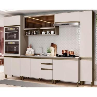 Imagem de Cozinha Completa Connect 7 Peças (2 Aéreos+2balcões+2paneleiro+1complemento) S-pia Duna-cristal