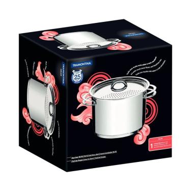 Imagem de Tramontina Espagueteira Inox Solar 24cm 7.7l 62517-240
