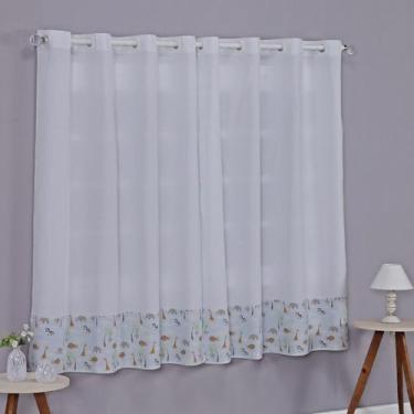 Imagem de Cortina Baby 2 Metros Quarto de Bebê Infantil Menino Menina Varão Simp