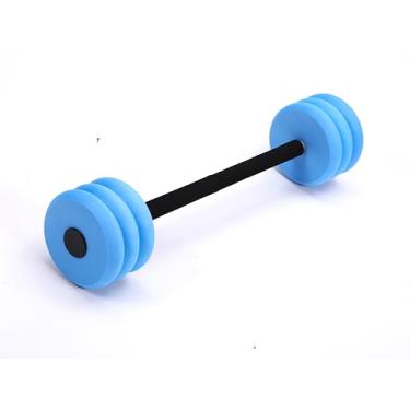 Imagem de Soulchen Halteres longos para exercícios aquáticos, pesos aquáticos, halteres para piscina aquática com espuma vinílica acetinada de alta densidade para natação e exercícios aeróbicos aquáticos (azul