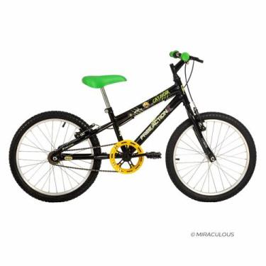 Imagem de Bicicleta Aro 20 Free Action Cat Noir  Miraculous MTB 1V V-Brake, Pret