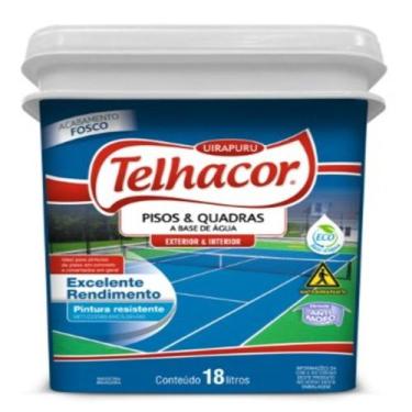 Imagem de Tinta Piso Premium Antiderrapante 18L - Telhacor, Vermelho Óxido