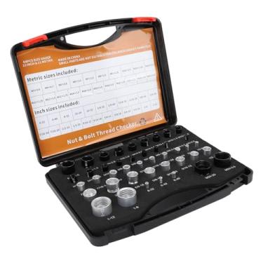 Imagem de Generic Medidor de Identificador de Porca do Parafuso, 10b21 Aço Carbono Não Deformável Alta Porca de Precisão e Fios do Parafuso Verificador Com Caixa de Armazenamento para Reparos Automotivos