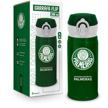 Imagem de Garrafa térmica flip 300ml times - palmeiras - BRASFOOT