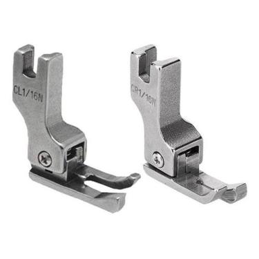 Imagem de 2 Calcador Compensado Pesponto 1/16n Dir Esq Reta Industrial - Evolver
